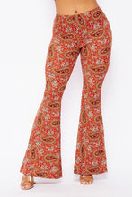 Load image into Gallery viewer, BOHO PRINT BELL BOTTOM PANTS
