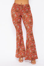 Load image into Gallery viewer, BOHO PRINT BELL BOTTOM PANTS
