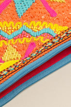 Load image into Gallery viewer, Colorful Embroidered with Beads Clutch with Chain
