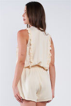 Load image into Gallery viewer, Pleated Ruffle Waistband Romper
