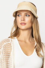 Load image into Gallery viewer, Boho Solid Straw Visor Hat
