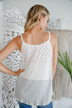 Load image into Gallery viewer, POLKA DOT STRIPE SOLID MIX TANK TOP
