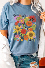 Load image into Gallery viewer, Flower Garden Spring Comfort Colors Graphic Tee
